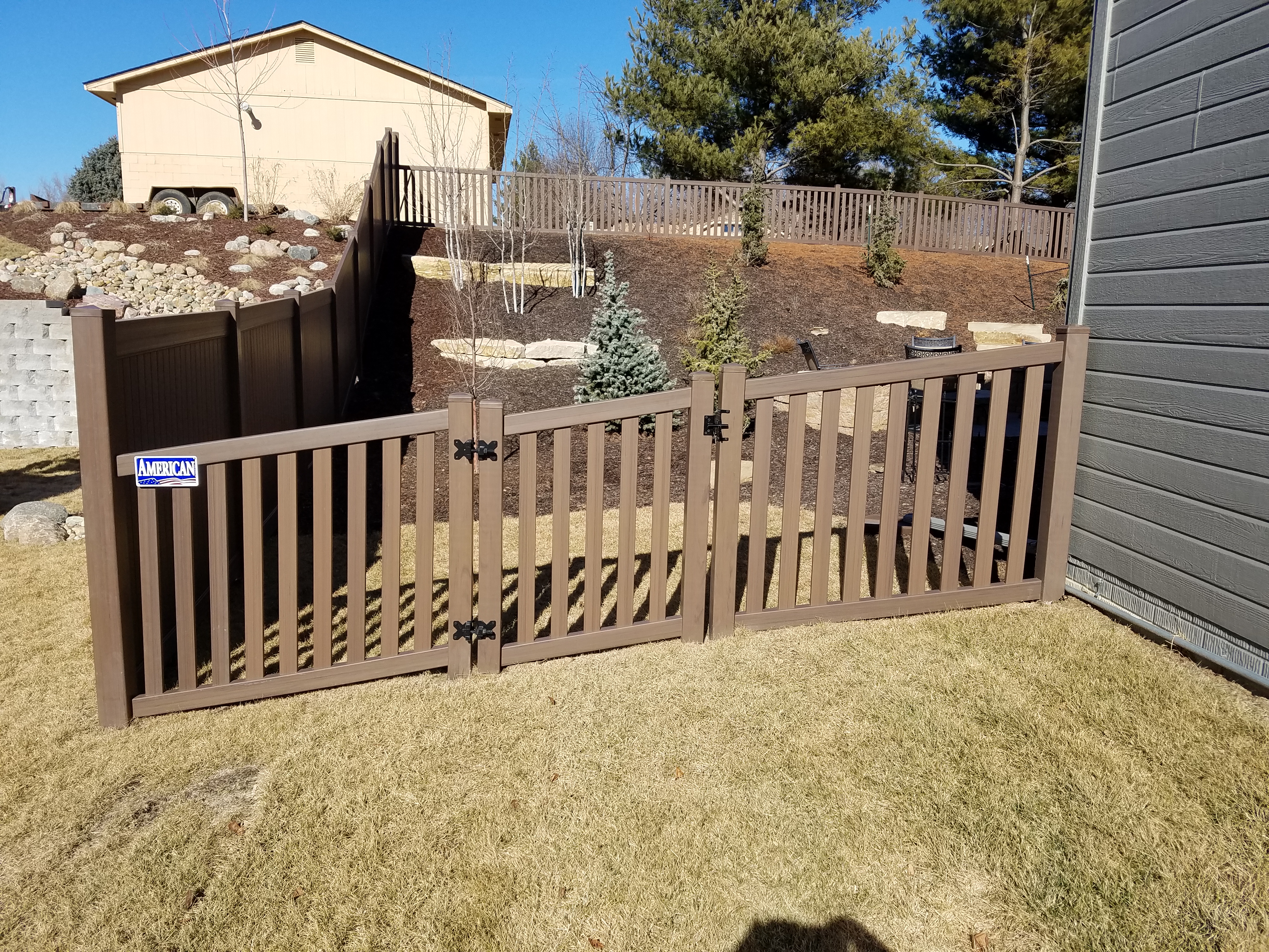 Chestnut Brown Vinyl Fence Special - The American Fence Company